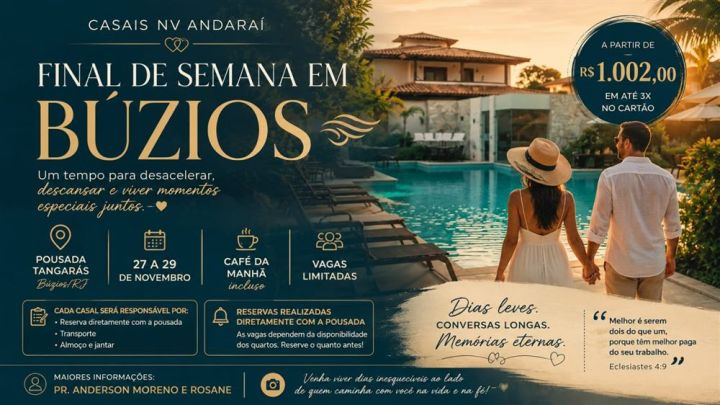Cartaz: Viagem Casais