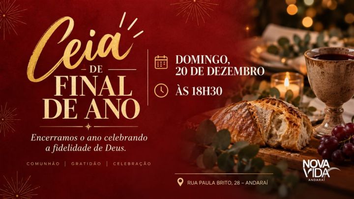 Cartaz: Ceia de Final de Ano