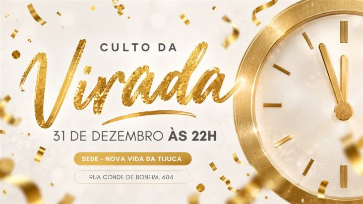 Cartaz: Culto da Virada