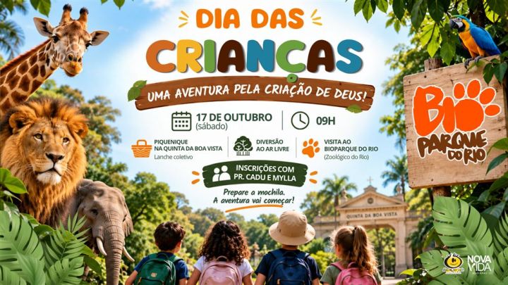 Cartaz: Dia das crianças (passeio)