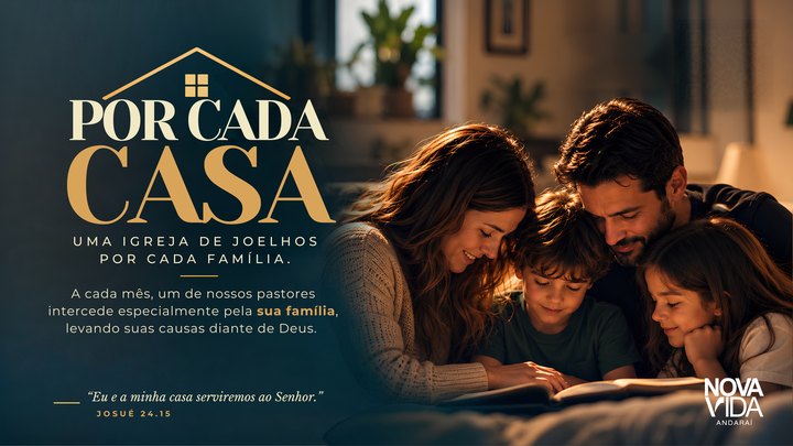 Cartaz: Por Cada Casa — Oração pelas famílias