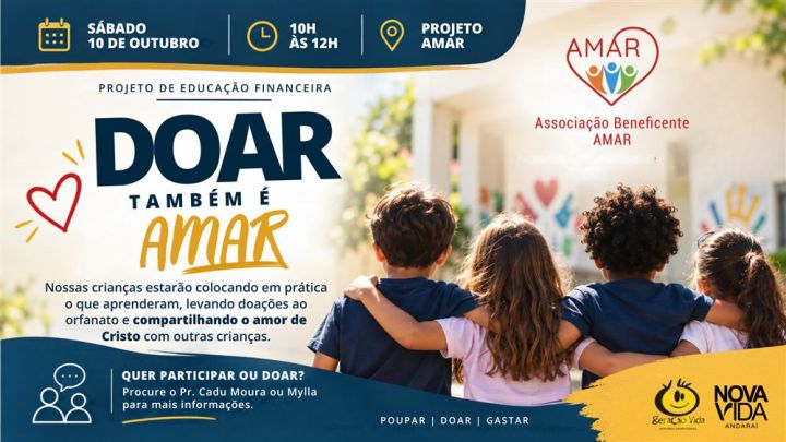 Cartaz: Visita ao Orfanato + Evangelismo