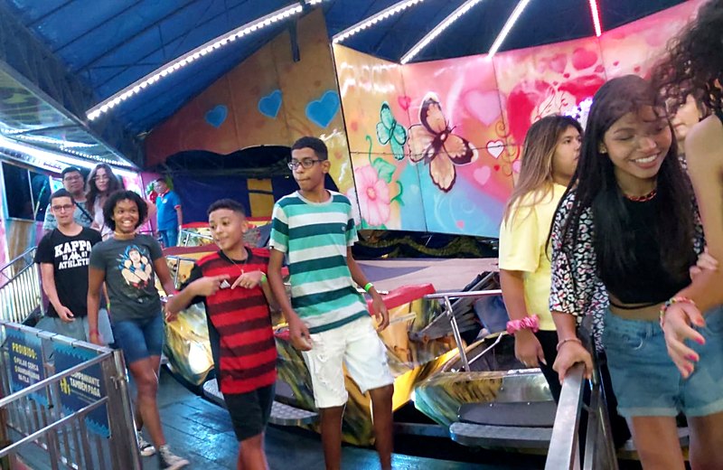 Adolescentes do Giro TEEN em passeio